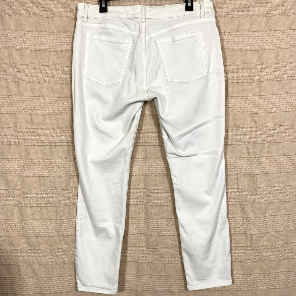 DL1961 Womens Sz 33 Margaux Instasculpt Ankle Skinny Jeans Hail White Cotton 27" - Picture 4 of 8